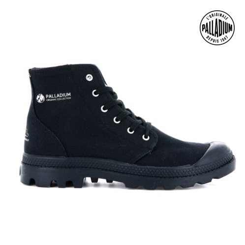 Palladium Pampa Hi Organic II Men's Boots Black | UK K416-LCQ